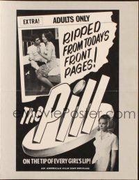 1c887 TEST TUBE BABIES pressbook R60s retitled The Pill, on the tip of every girl's lip!