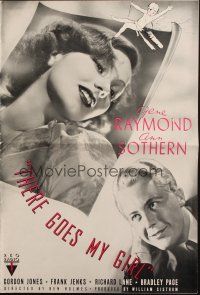 1c891 THERE GOES MY GIRL pressbook '37 great images of bride Ann Sothern & groom Gene Raymond!