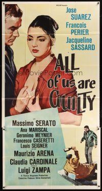 1d478 ALL OF US ARE GUILTY  3sh '60 Luigi Zampa's Il Magistrato, art of sexy Jacqueline Sassard