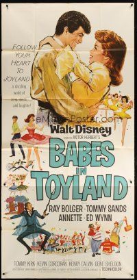 1d494 BABES IN TOYLAND 3sh '61 Walt Disney, Ray Bolger, Tommy Sands, Annette, musical!