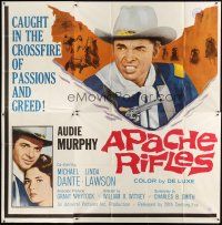 1d138 APACHE RIFLES 6sh '64 Audie Murphy vowed to stop the bloodshed of two warring nations!