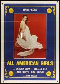 1d284 ALL AMERICAN GIRLS Italian 1p '84 full-length naked Shauna Grant barely covered!