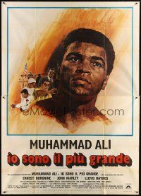1d039 GREATEST Italian 2p '77 art of heavyweight boxing champ Muhammad Ali by Arnaldo Putzu!