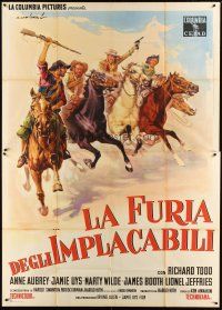 1d046 HELLIONS Italian 2p '62 crazy South African cowboy family seeking revenge, art by Capitani!