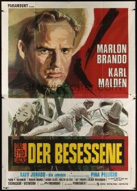 1d078 ONE EYED JACKS Italian 2p R70s different Cesseslon artwork of star & director Marlon Brando!