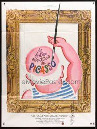 1e400 ADVENTURES OF PICASSO French 1p '78 wacky Ferracci artwork of Pablo painting his bald spot!