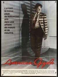 1e413 AMERICAN GIGOLO French 1p '80 male prostitute Richard Gere is being framed for murder!
