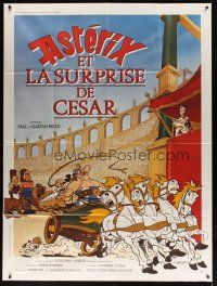 1e419 ASTERIX VS. CAESAR French 1p '85 art of comic cartoon characters by Albert Uderzo!