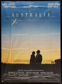 1e420 AUSTRALIA French 1p '89 great image of Fanny Ardant & Jeremy Irons at sunset!
