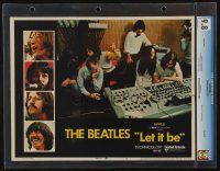 1e012 LET IT BE slabbed LC #3 '70 all four of The Beatles & Yoko at recording session!