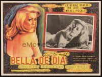 1e303 BELLE DE JOUR Mexican LC '67 Luis Bunuel, best close up of sexy Catherine Deneuve + art!