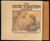 1e051 TARZAN calendar box '78 calendar NOT included, artwork by Boris Vallejo!