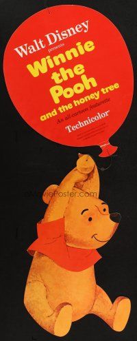 1e078 WINNIE THE POOH & THE HONEY TREE 2-sided mobile '66 Disney, great image of Pooh with balloon!