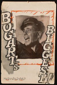 1e098 ACTION IN THE NORTH ATLANTIC pressbook '43 great close up of Humphrey Bogart in WWII!