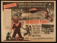 1e017 FORBIDDEN PLANET herald '56 Robby the Robot + great artwork images, sci-fi classic!