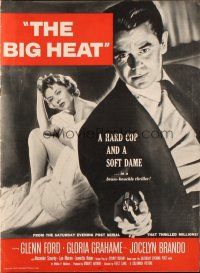 1e102 BIG HEAT pressbook '53 great pulp art of Glenn Ford & sexy Gloria Grahame, Fritz Lang noir!
