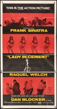 1f250 LADY IN CEMENT 3sh '68 Frank Sinatra & sexy Raquel Welch, Dan Blocker!