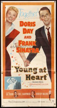 1f056 YOUNG AT HEART 3sh '54 great romantic images of Doris Day & Frank Sinatra!