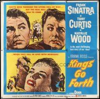 1f115 KINGS GO FORTH 6sh '58 portraits of Frank Sinatra, Tony Curtis & Natalie Wood!