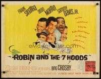 1f197 ROBIN & THE 7 HOODS 1/2sh '64 Frank Sinatra, Dean Martin, Sammy Davis Jr, Crosby, Rat Pack!