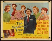 1f072 TENDER TRAP style A 1/2sh '55 Frank Sinatra, Debbie Reynolds, Celeste Holm, David Wayne