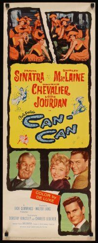 1f143 CAN-CAN insert '60 Frank Sinatra, Shirley MacLaine, Maurice Chevalier, Louis Jourdan!