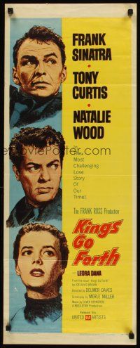 1f118 KINGS GO FORTH insert '58 artwork portraits of Frank Sinatra, Tony Curtis & Natalie Wood!