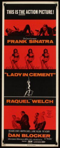 1f252 LADY IN CEMENT insert '68 images of Dan Blocker, Frank Sinatra & sexy Raquel Welch!