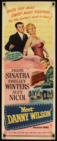 1f040 MEET DANNY WILSON insert '51 Frank Sinatra & Shelley Winters, the new dynamite pair!
