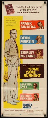 1f124 SOME CAME RUNNING insert '59 art of Frank Sinatra w/Dean Martin, Shirley MacLaine