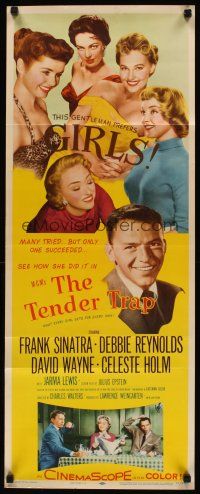 1f073 TENDER TRAP insert '55 Frank Sinatra, Debbie Reynolds, Celeste Holm, David Wayne!