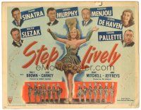 1f008 STEP LIVELY TC '44 Frank Sinatra, George Murphy, Adolphe Menjou, full-length sexy dancer!