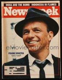 1f265 FRANK SINATRA 3 magazines '98 memorial issues of TIME, Newsweek & Entertainment Weekly!
