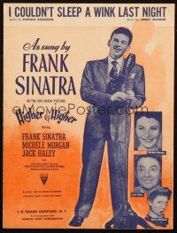1f140 FRANK SINATRA magazine ad & sheet music '40s-50s songs & images from classic crooner!