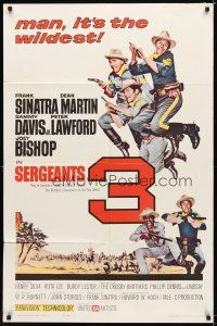 1f164 SERGEANTS 3 1sh '62 John Sturges, Frank Sinatra, Rat Pack parody of Gunga Din!