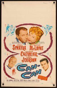 1f144 CAN-CAN WC '60 Frank Sinatra, Shirley MacLaine, Maurice Chevalier & Louis Jourdan!