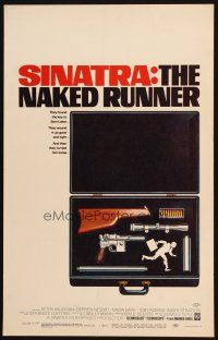 1f232 NAKED RUNNER WC '67 Frank Sinatra, cool image of sniper rifle gun dismantled in suitcase!
