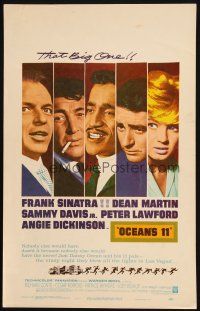 1f151 OCEAN'S 11 WC '60 Sinatra, Martin, Davis Jr., Dickinson, Lawford, Rat Pack!