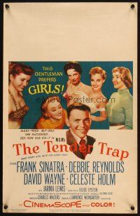 1f074 TENDER TRAP WC '55 Frank Sinatra, Debbie Reynolds, Celeste Holm, David Wayne