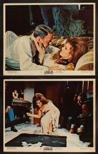 1f254 LADY IN CEMENT 8 LCs '68 images of detective Frank Sinatra & sexy Raquel Welch!