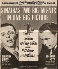 1f109 JOKER IS WILD pressbook '57 Frank Sinatra, sexy Mitzi Gaynor, Jeanne Crain!