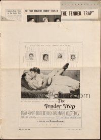 1f076 TENDER TRAP pressbook '55 Frank Sinatra, Debbie Reynolds, Celeste Holm, David Wayne