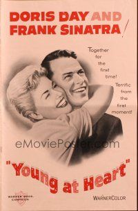 1f061 YOUNG AT HEART pressbook '54 great romantic images of Doris Day & Frank Sinatra!