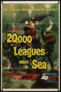 1g012 20,000 LEAGUES UNDER THE SEA 1sh R71 Jules Verne classic, wonderful art of deep sea divers!