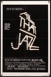 1g032 ALL THAT JAZZ 1sh '79 Roy Scheider & Jessica Lange star in Bob Fosse musical!