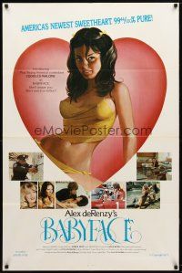 1g058 BABYFACE 1sh '77 classic Alex de Renzy, sexy art of America's newest sweetheart!