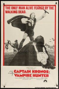 1g145 CAPTAIN KRONOS VAMPIRE HUNTER 1sh '74 the only man alive feared by the walking dead!