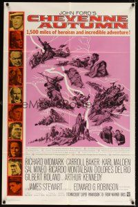 1g175 CHEYENNE AUTUMN 1sh '64 John Ford directed, 1,500 miles of heroism and incredible adventure!