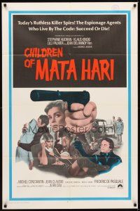 1g176 CHILDREN OF MATA HARI int'l 1sh '70 ruthless killer spies who live by the code succeed or die