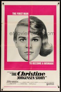 1g180 CHRISTINE JORGENSEN STORY int'l 1sh '70 c/u of Christine, who was born male on the outside!